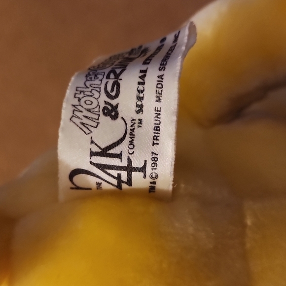 Mother Goose and Grimm Vintage 1987 Window Cling Stuff Animal - Picture 7 of 11